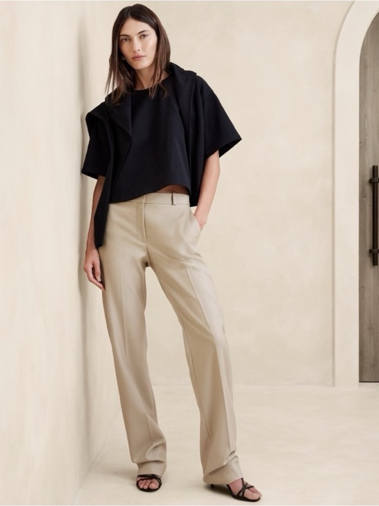 Banana Republic Pants - NWT Banana Republic Lido Italian Wool Pant - 4 LONG 🖥️3️⃣